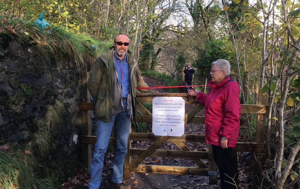 Walkers at the reopening